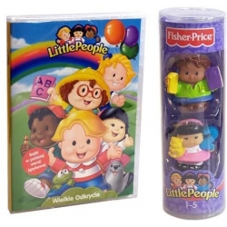 Fisher-Price L8994 Little People Wielkie Odkrycia 2 Figurki Z Numerkami 1 i 2 + Płyta DVD Gratis